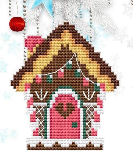 Christmas Toys. Gingerbread House - PDF Cross Stitch Pattern