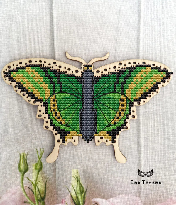 Butterfly. Green - PDF Cross Stitch Pattern