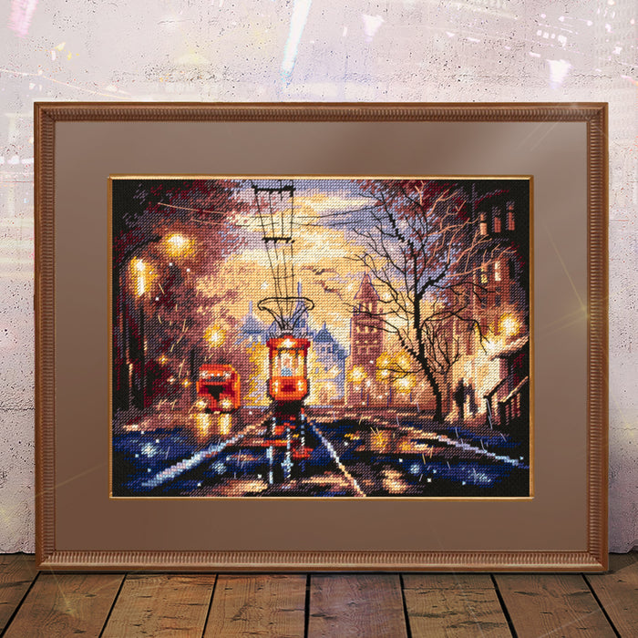 Night Tram 550-760 Counted Cross-Stitch Kit