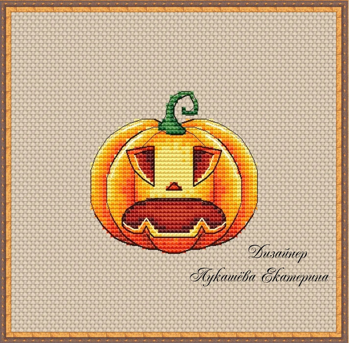 Pumpkins. Indignation - PDF Cross Stitch Pattern