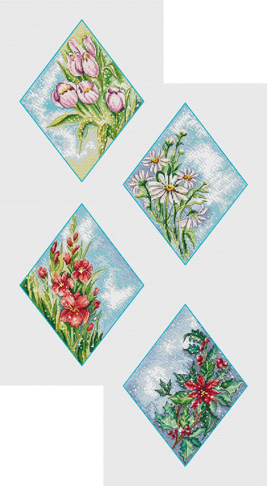 Seasons - PDF Cross Stitch Pattern