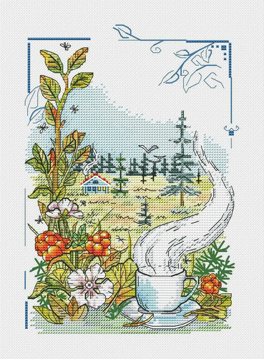 Taiga herbs - PDF Cross Stitch Pattern