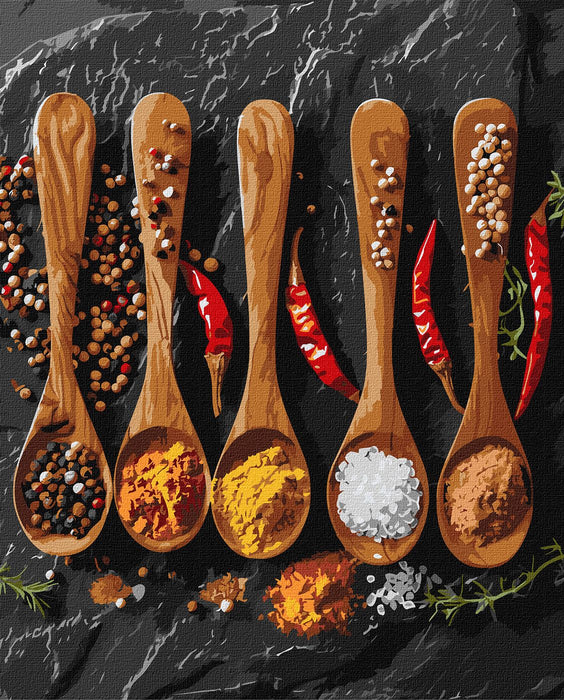 Painting by Numbers kit A variety of spices KHO5690