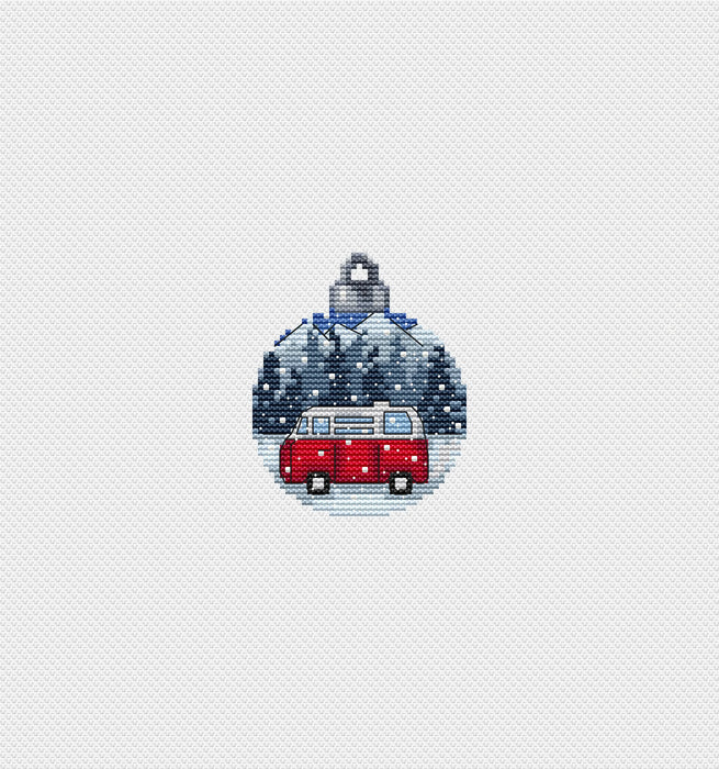 Christmas Ball. Volkswagen - PDF Cross Stitch Pattern