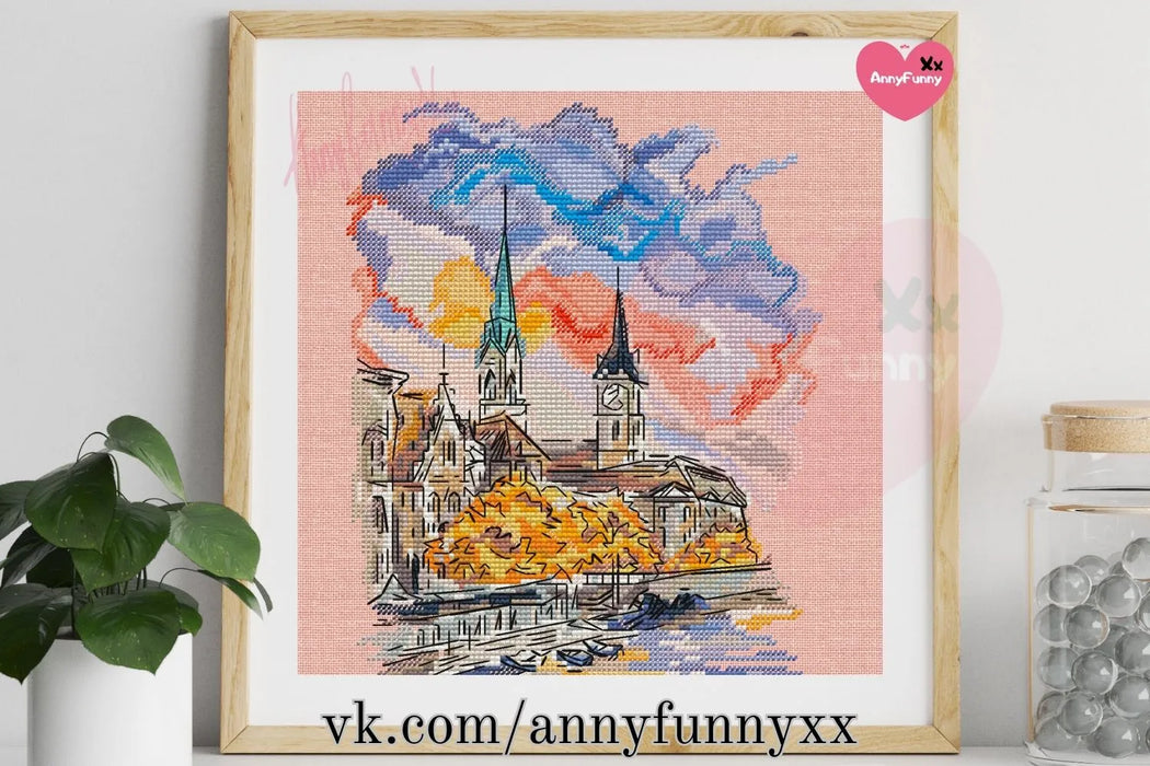 Autumn City - PDF Cross Stitch Pattern