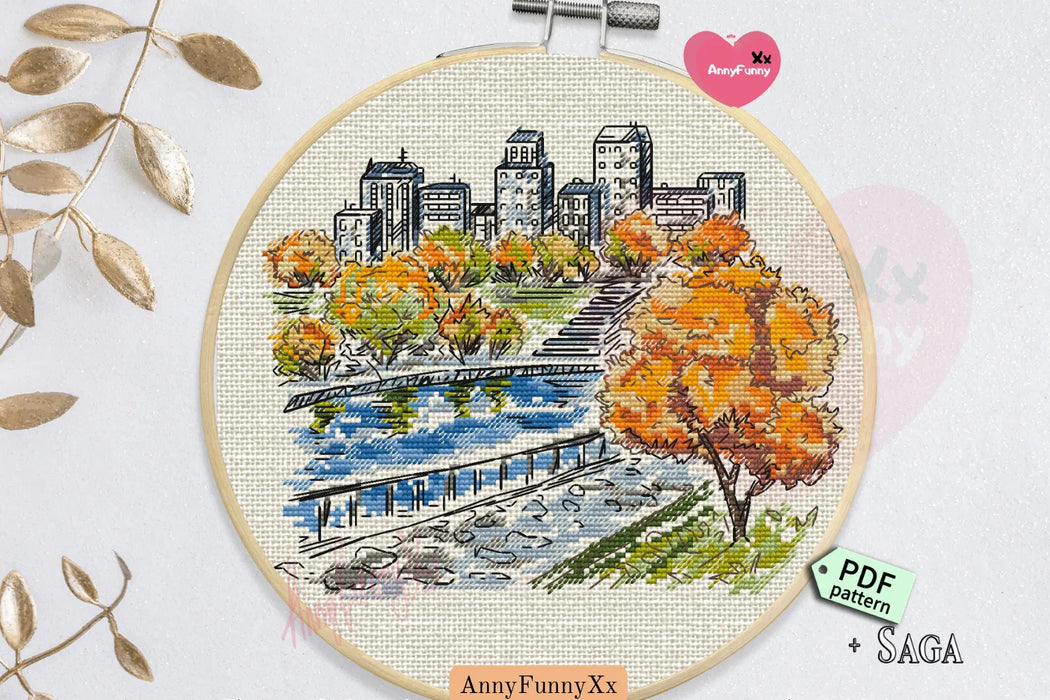 Lyrics of Autumn - PDF Cross Stitch Pattern