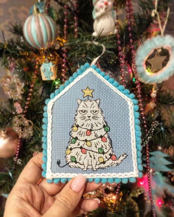 Christmas Cat - PDF Cross Stitch Pattern