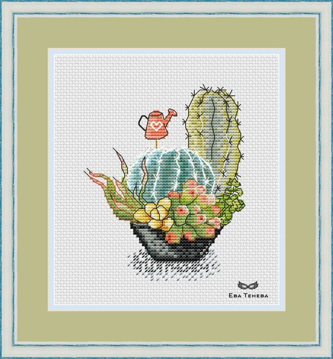 Green friends - PDF Cross Stitch Pattern