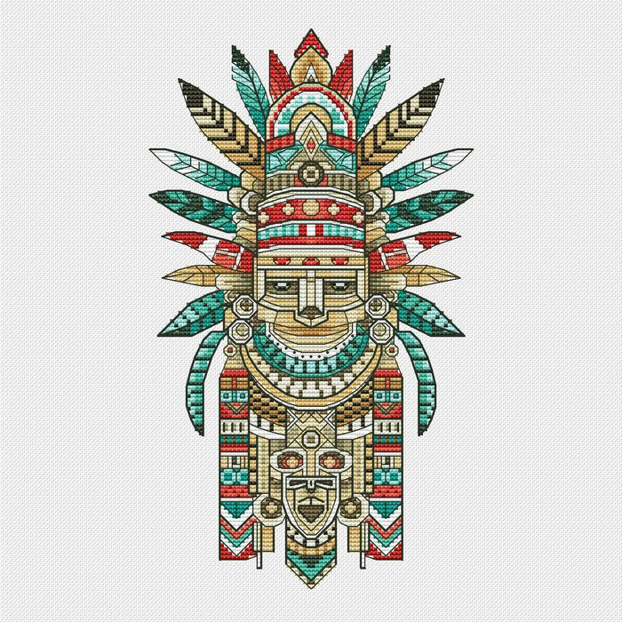 Indian Totem - PDF Cross Stitch Pattern