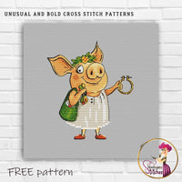 Let's go stitching - Free PDF Cross Stitch Pattern