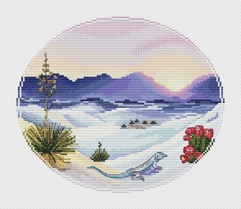 Marvelous mountain. Lizard - PDF Cross Stitch Pattern