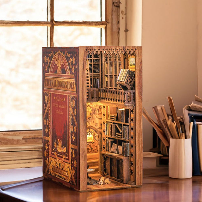 Book Nook Wizardi Miniature - Eternal Bookstore Roombox Kit