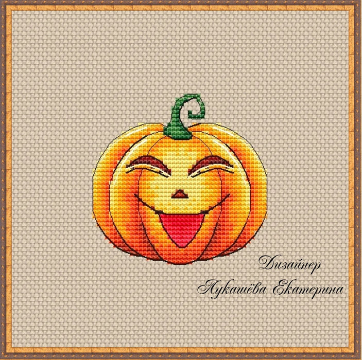 Pumpkins. Tease - PDF Cross Stitch Pattern