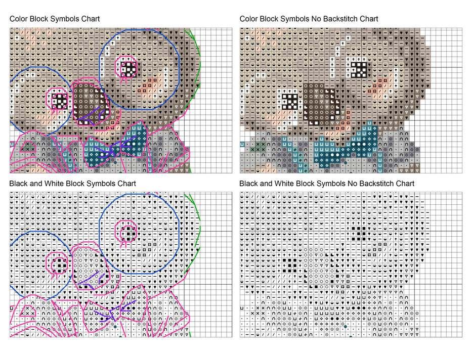 Shy Koala Student - PDF Cross Stitch Pattern
