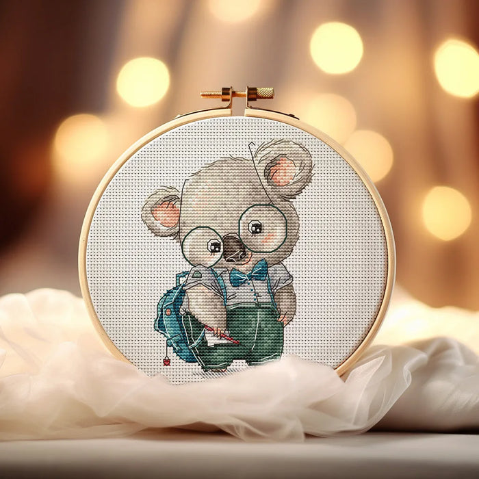 Shy Koala Student - PDF Cross Stitch Pattern