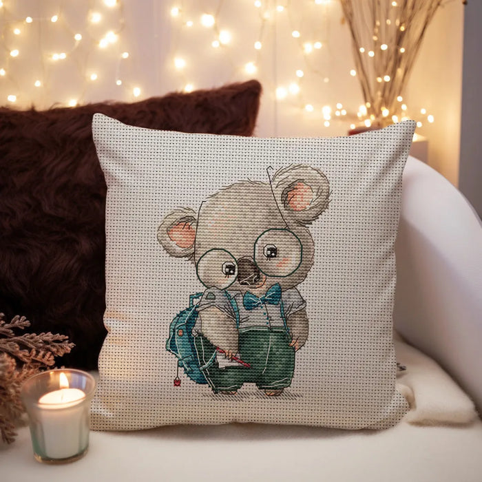 Shy Koala Student - PDF Cross Stitch Pattern