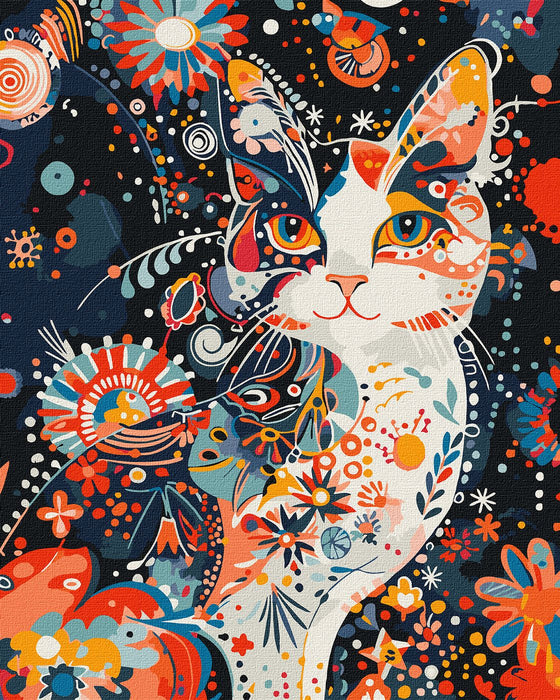 Painting by Numbers kit Gracious Kitty KHO6642