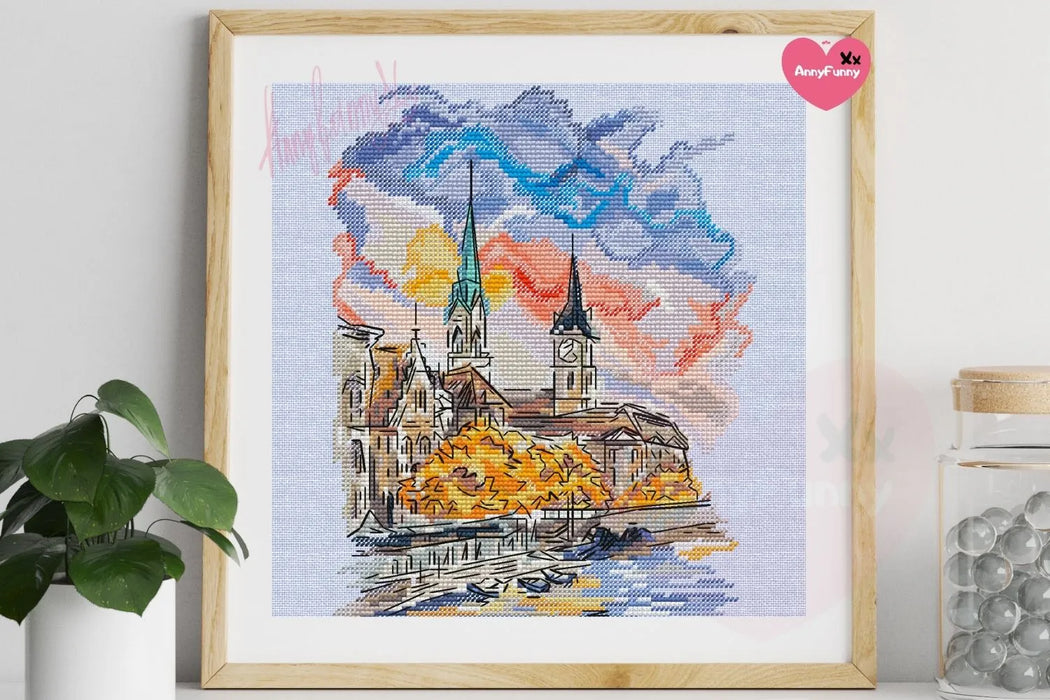 Autumn City - PDF Cross Stitch Pattern