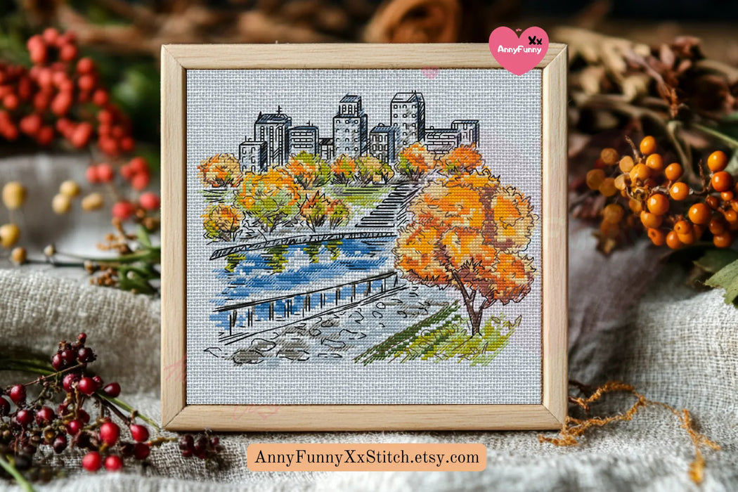 Lyrics of Autumn - PDF Cross Stitch Pattern