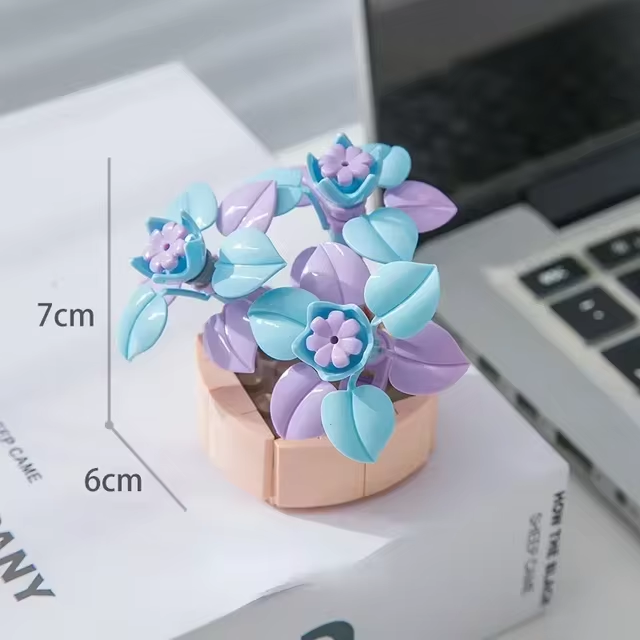 Moon Fairy Building Brick Mini Potted Plant F07M9-12(104)-C6