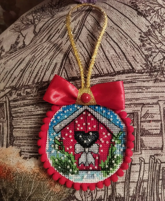 Christmas Ball. Birdhouse - PDF Cross Stitch Pattern