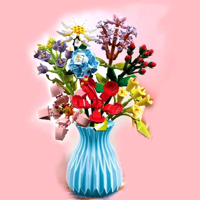 Constructor flower bouquet in a vase F07M9-4(109)