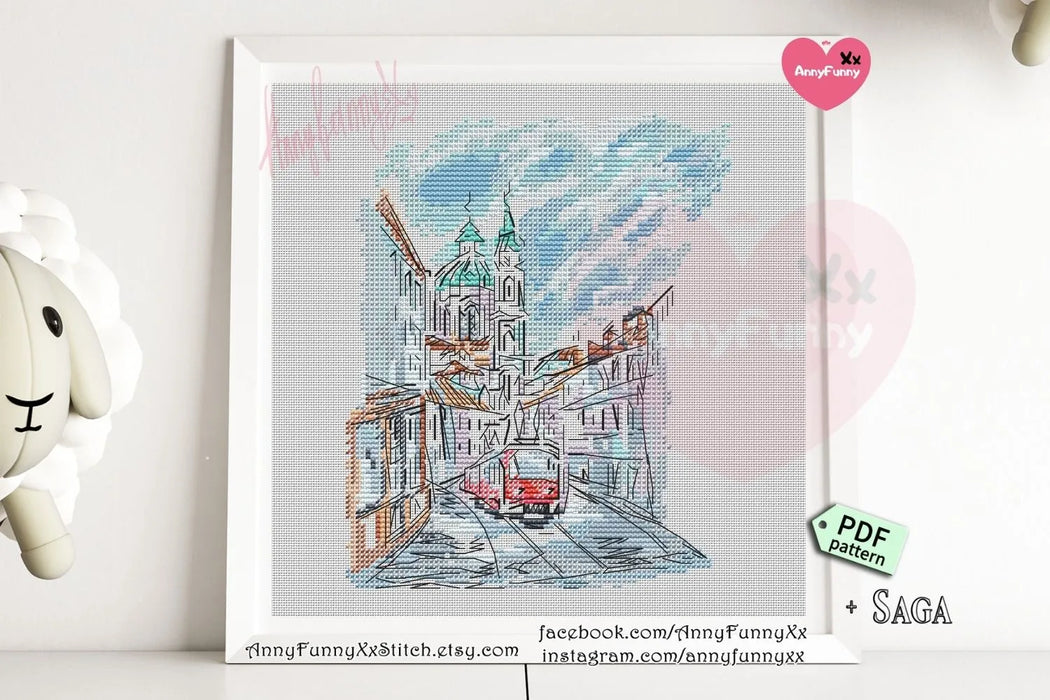 Old Town Charm - PDF Cross Stitch Pattern