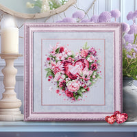 Blooming Heart 70-15 Counted Cross-Stitch Kit