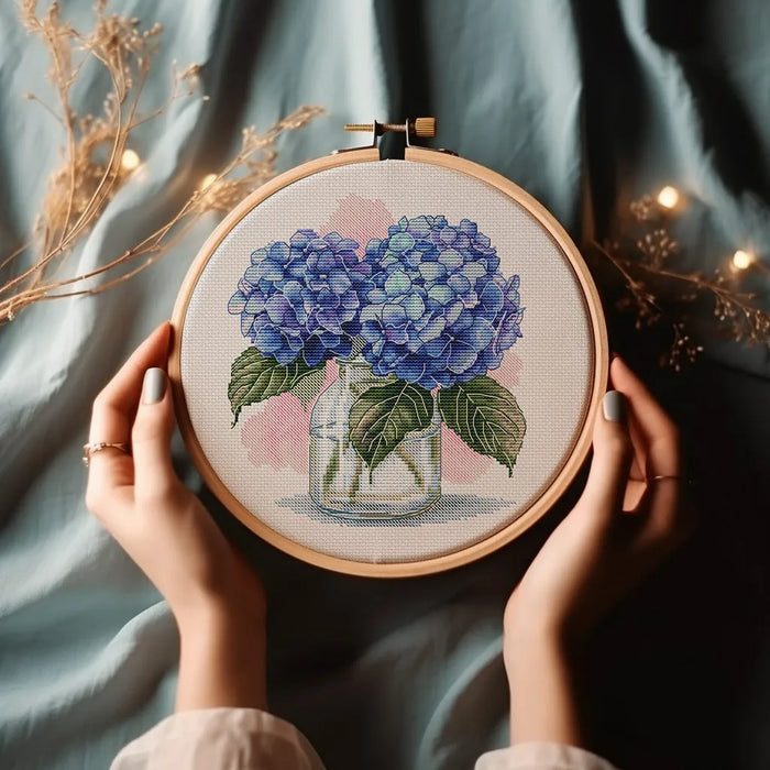 Hydrangea - PDF Cross Stitch Pattern