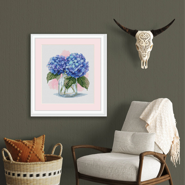 Hydrangea - PDF Cross Stitch Pattern