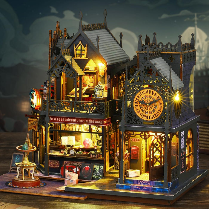 Miniature Wizardi Roombox Kit - Holo Magic City Dollhouse Kit