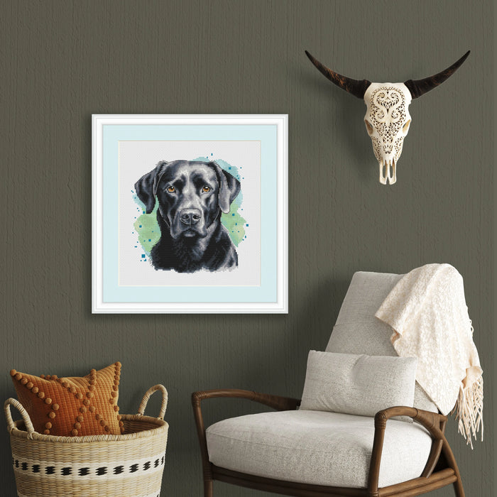 Black Labrador - PDF Cross Stitch Pattern