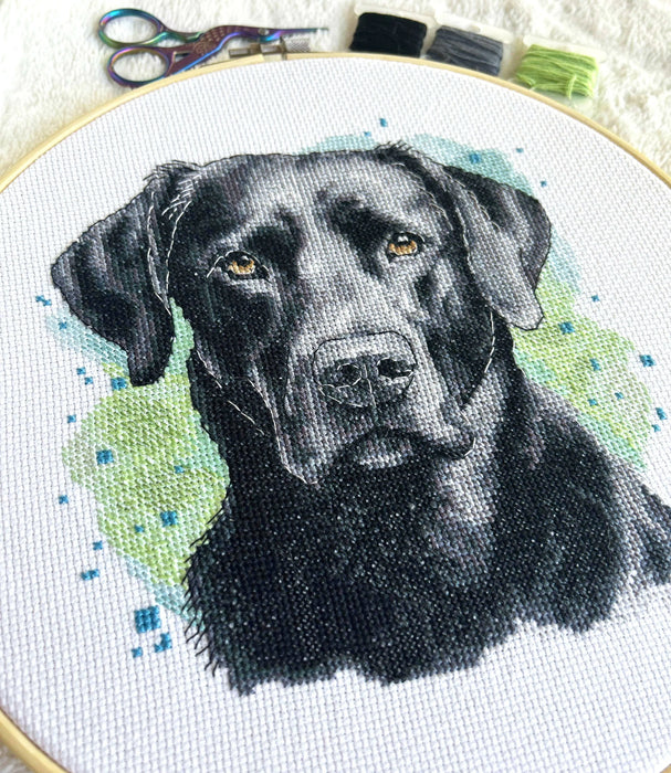 Black Labrador - PDF Cross Stitch Pattern