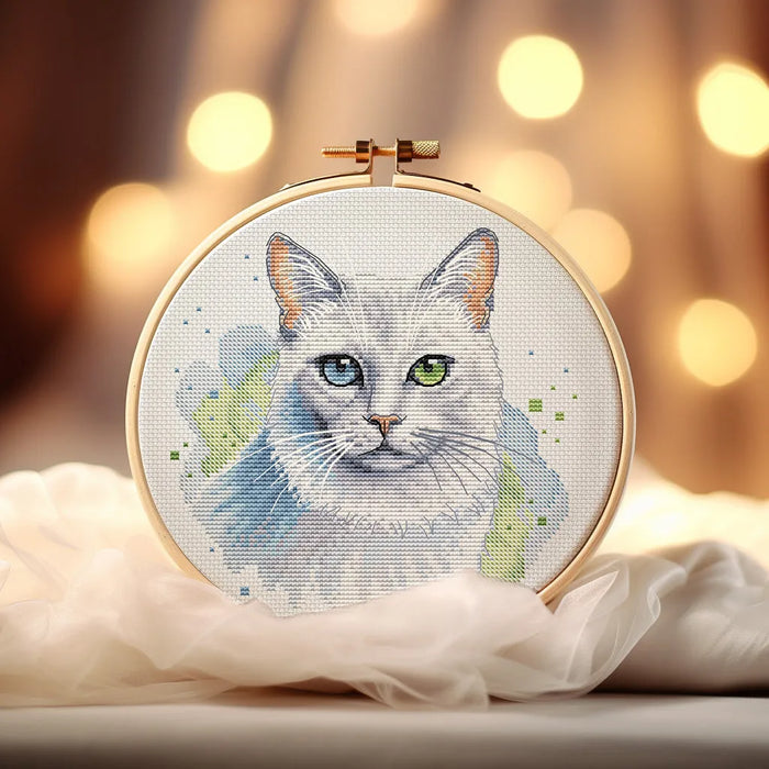 White Cat - PDF Cross Stitch Pattern