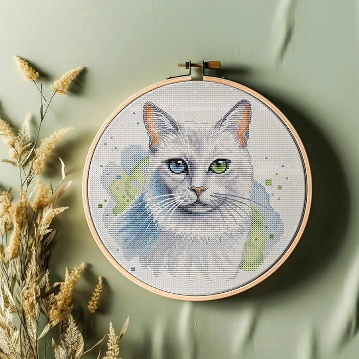 White Cat - PDF Cross Stitch Pattern