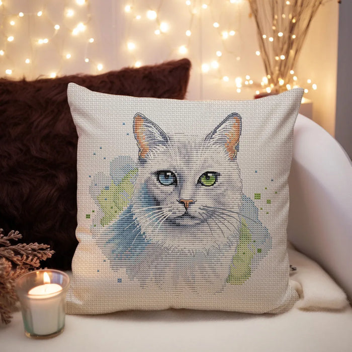 White Cat - PDF Cross Stitch Pattern