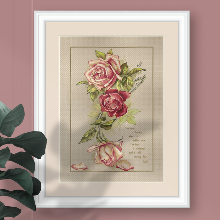 Vintage Roses - PDF Cross Stitch Pattern