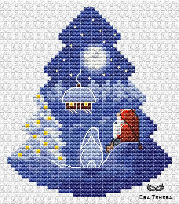 Christmas tree. Gatherings - PDF Cross Stitch Pattern