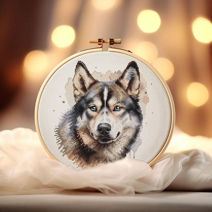 Husky Comb - PDF Cross Stitch Pattern