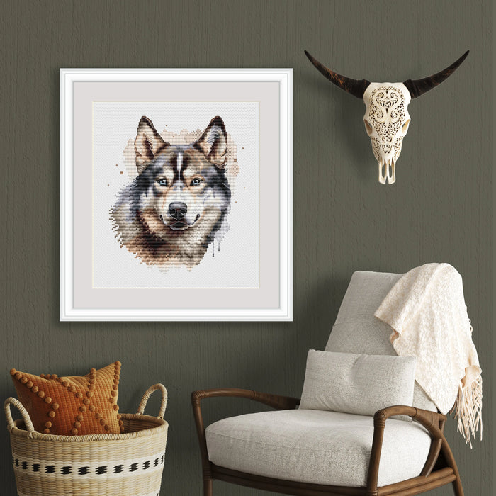 Husky Comb - PDF Cross Stitch Pattern