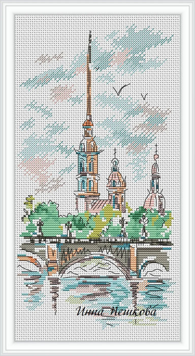 Peter and Paul Fortress - PDF Cross Stitch Pattern