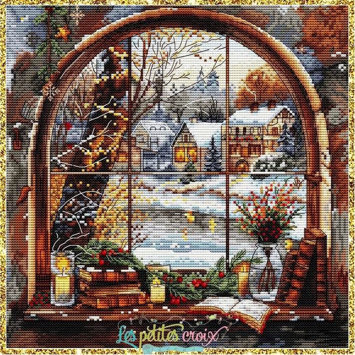 Christmas Window - PDF Cross Stitch Pattern