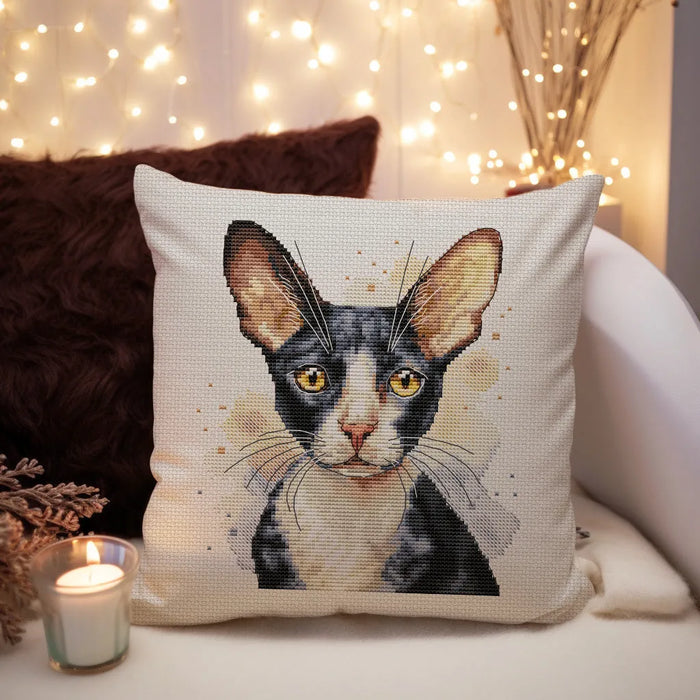 Cornish Rex Cat Comb - PDF Cross Stitch Pattern