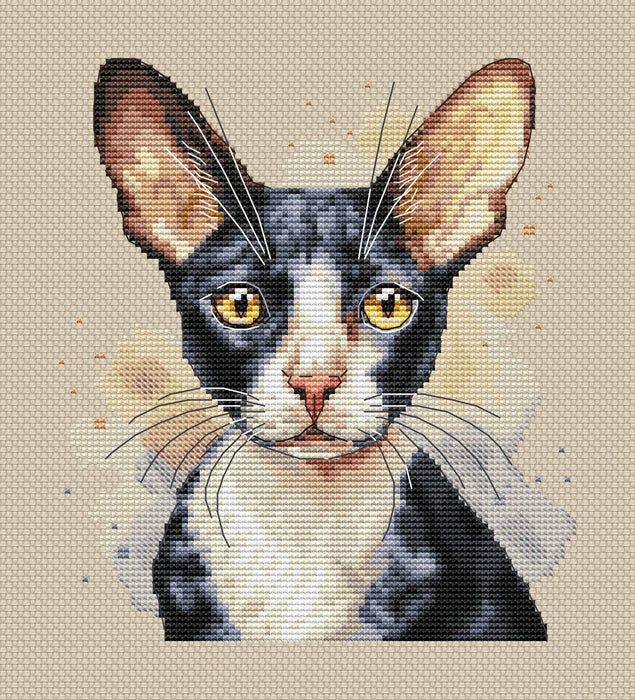 Cornish Rex Cat Comb - PDF Cross Stitch Pattern