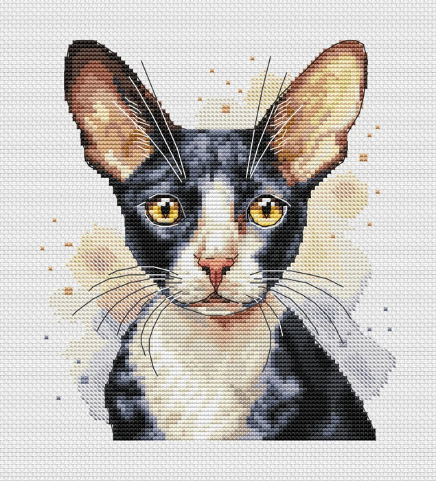 Cornish Rex Cat Comb - PDF Cross Stitch Pattern