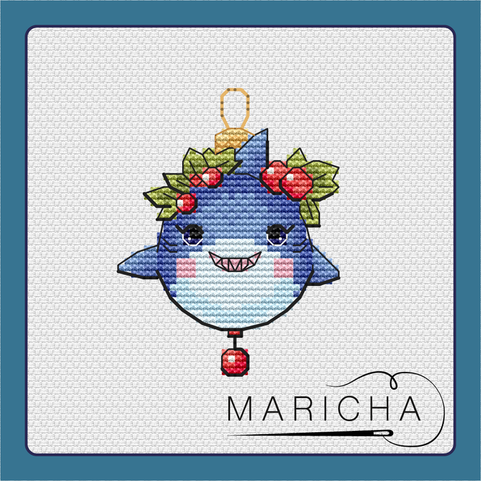 Shark girl toy - PDF Cross Stitch Pattern