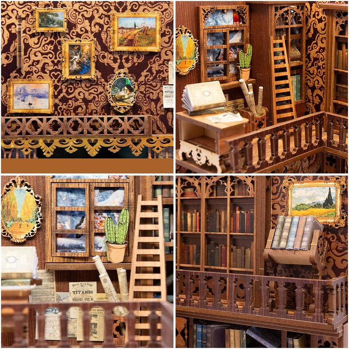 Book Nook Wizardi Miniature - Eternal Bookstore Roombox Kit