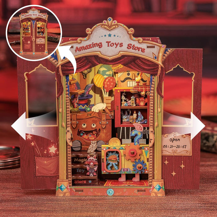 Miniature Wizardi Roombox Kit - Amazing Toys Store Dollhouse Kit