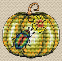 Pumpkin. Bronze beetle - PDF Cross Stitch Pattern