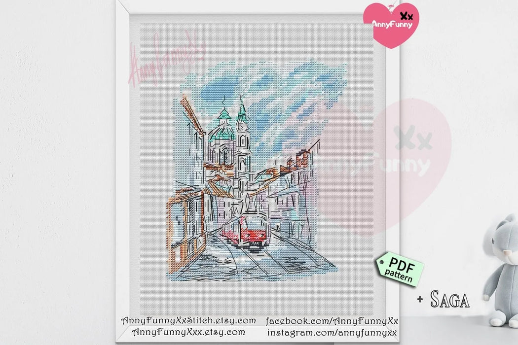 Old Town Charm - PDF Cross Stitch Pattern